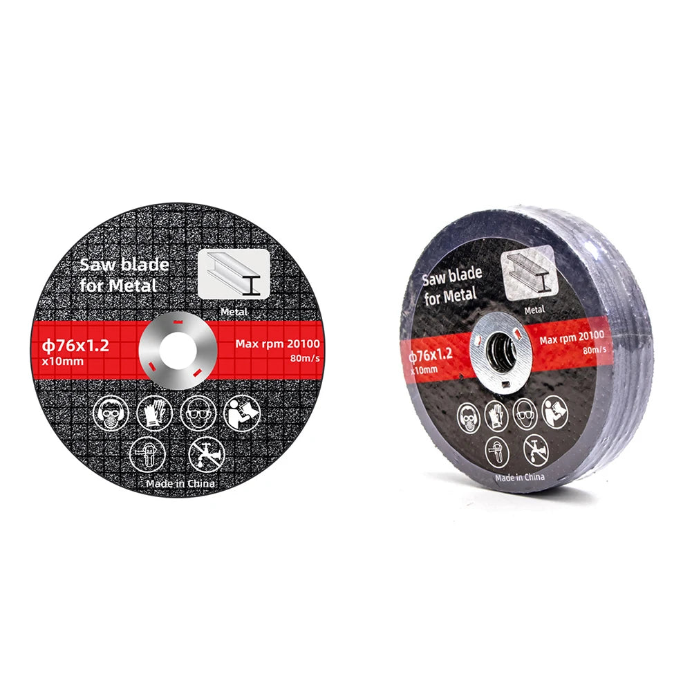 1/10PCS 76mm Metal Cutting Discs High Hardness Electric Cutting Disc Cut Off Circle Wheels Blades Angle Grinder Accessories Peaceful Pleasures Health and Wellness