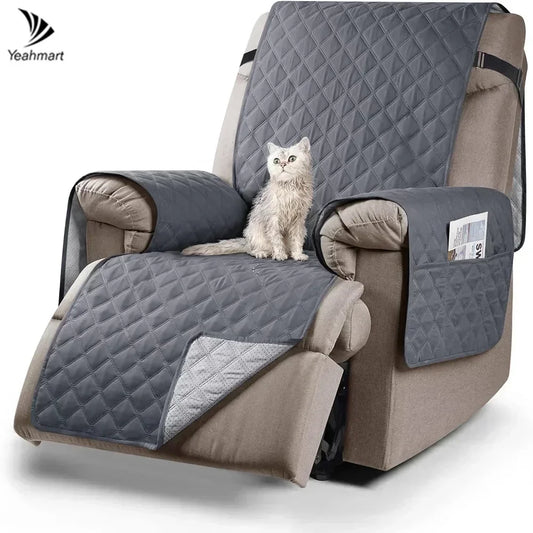 Recliner Sofa Covers Washable Changeable Slipcovers Non Slip for Kids/Dogs/Pet Washable Furniture Protector with Elastic Strap Peaceful Pleasures Health and Wellness