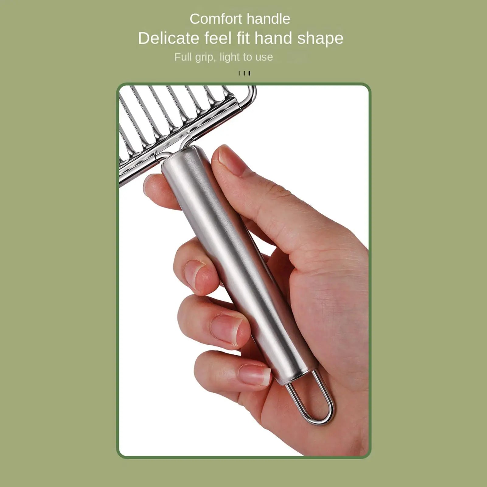 Stainless Steel Tomato Slicer Multi-Purpose Vegetable Onion Chopper Fruit Cutter for Home Kitchen Cooking BBQ Salad Peaceful Pleasures Health and Wellness