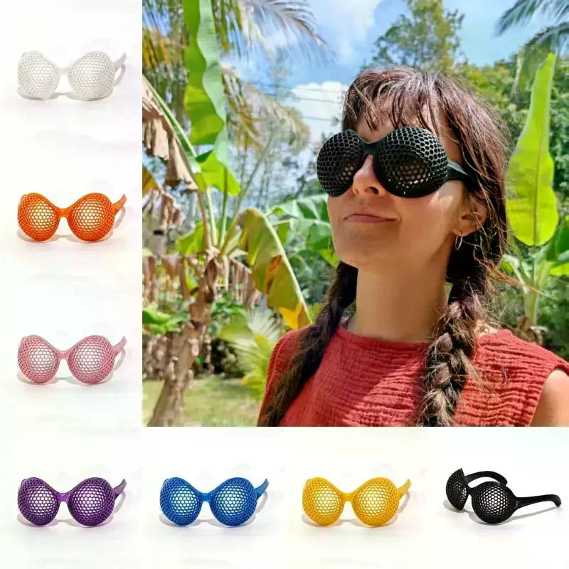 3D Printed Compound Eye Glasses – Hollow Party Photo Props