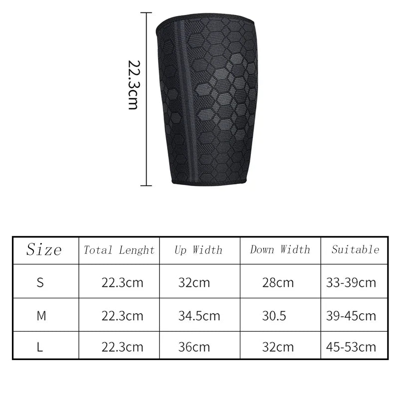 1 PCS Thigh Compression Sleeves, Joint Protection and Support for Running, Sports, Leg Pain Relief, Leg Brace for Men and Women Peaceful Pleasures Health and Wellness
