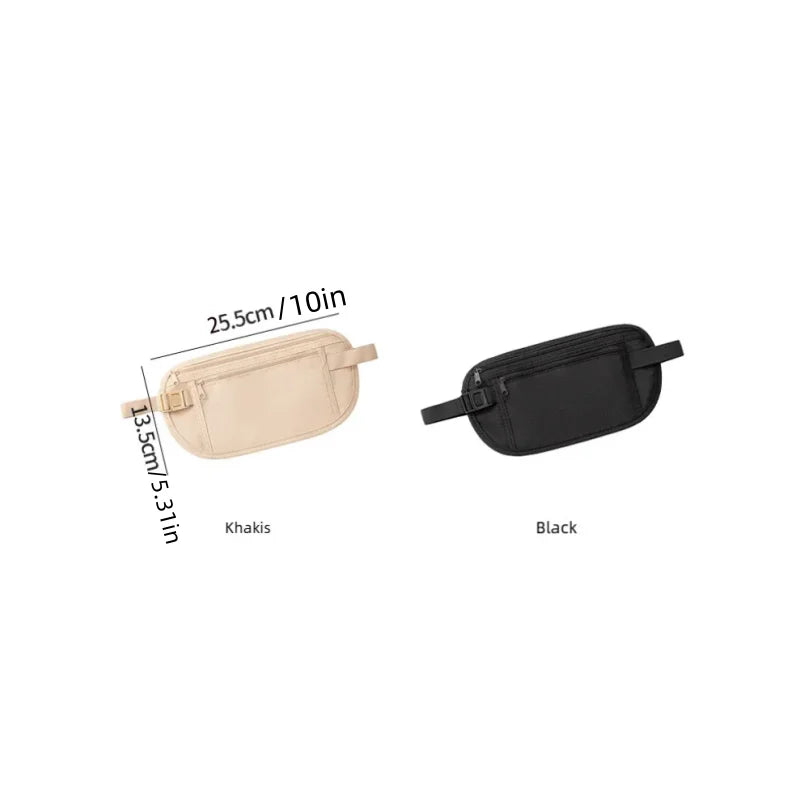 Travel Anti-Theft Waist Bag, Ultra-Thin Invisible Fitness Belt Bag, Running Phone Case, Sporty Hidden Pouch for Security Peaceful Pleasures Health and Wellness