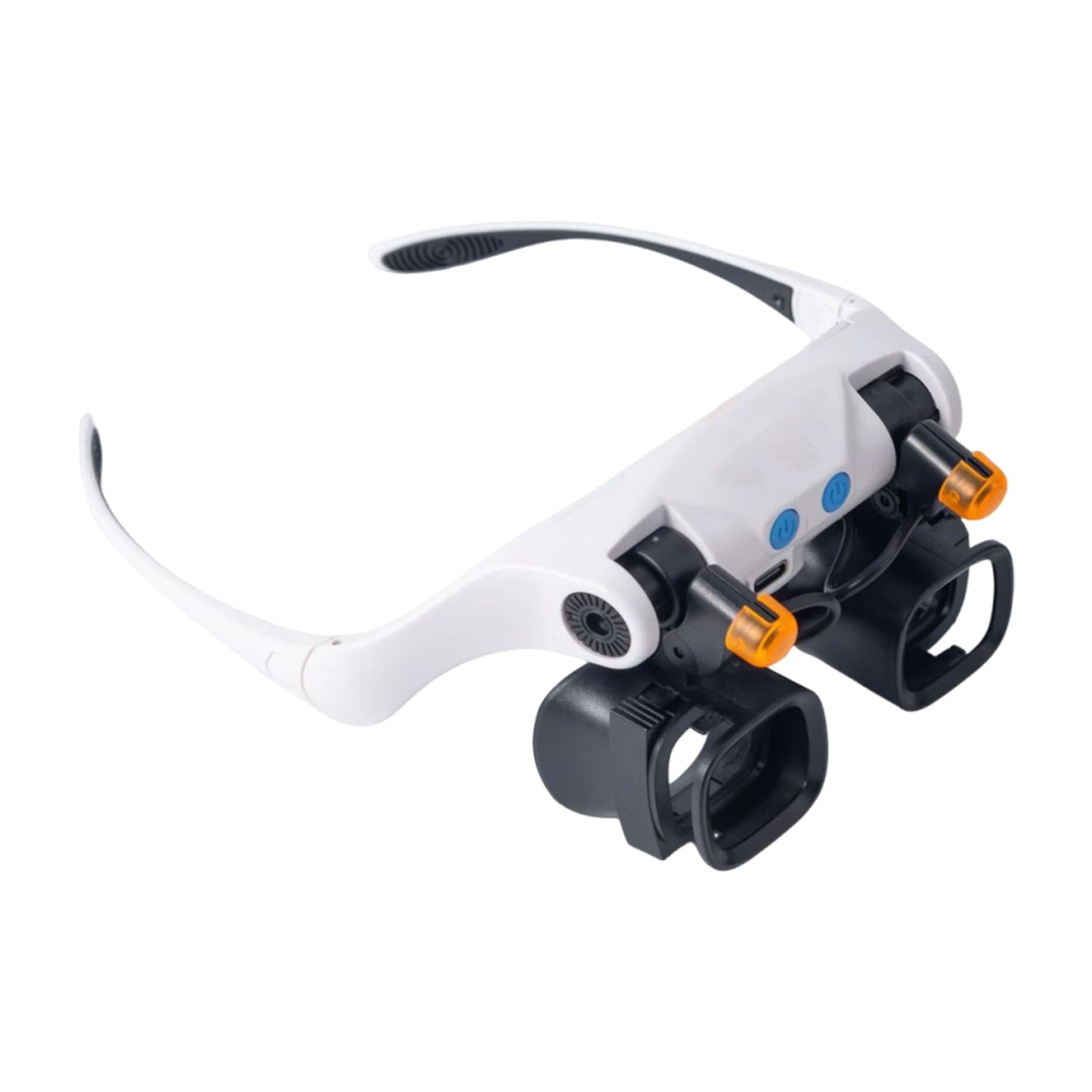 Jewelers Magnifying Glass with LED & Interchangeable Lens High-Definition Magnifying Glass Head-Mounted Magnifier For Close Work Peaceful Pleasures Health and Wellness