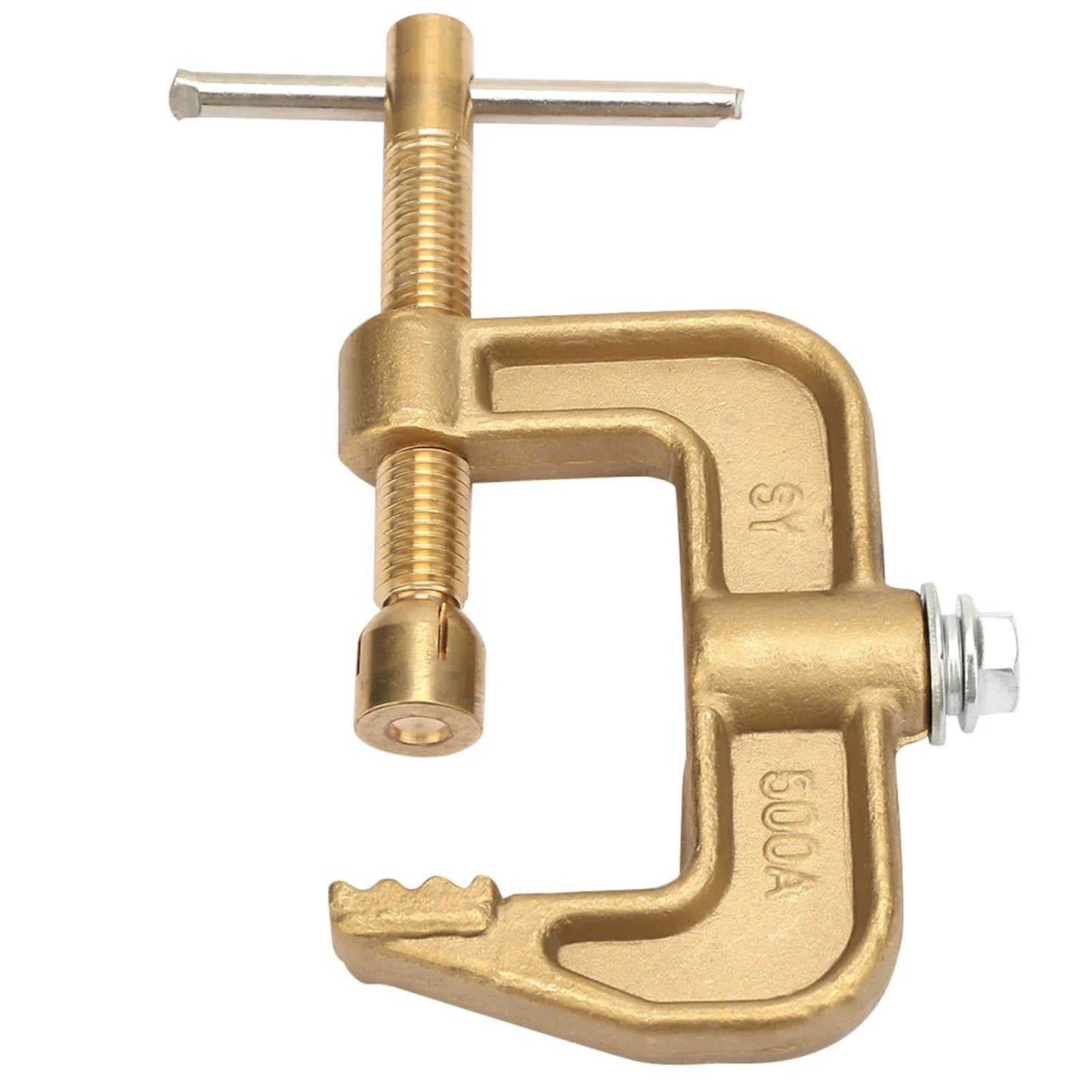 Power Ground Earth Clamp 500A Brass Material Classical G Shape