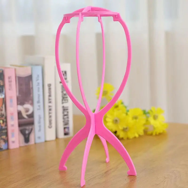3-Pack Folding Wig Stand | Portable Adjustable Hat Display Holder