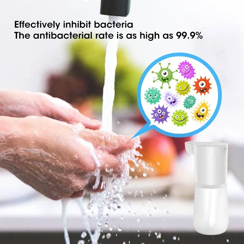 Automatic Touchless Soap Dispenser Foam Liquid Infrared Sensor Type-C Rechargeable Smart for Home Kitchen Bathroom Commercial Peaceful Pleasures Health and Wellness