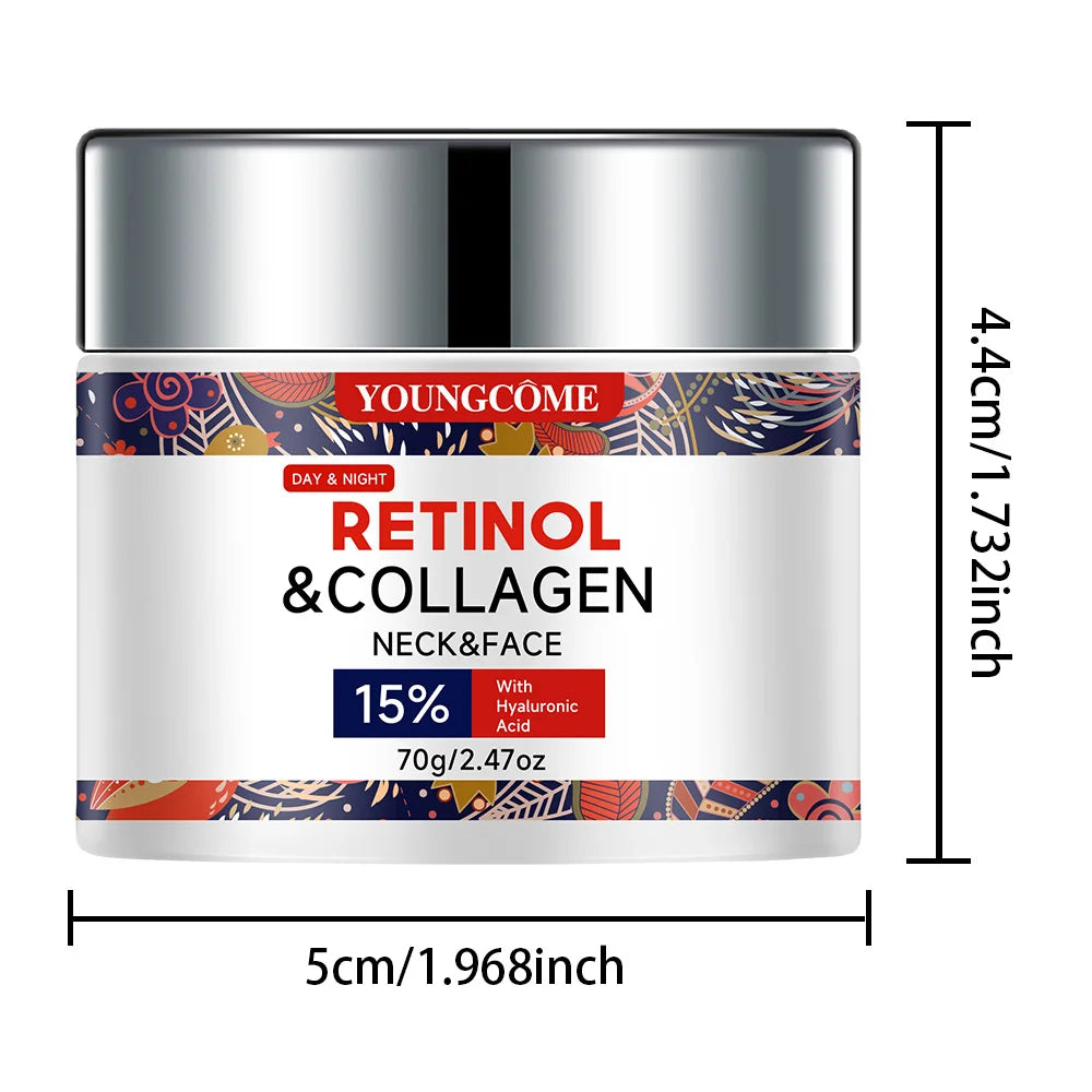 "Retinol & Collagen Anti-Aging Cream - Intense Hydration & Firming, Reduces Wrinkles & Fine Lines, Day/Night Use" Peaceful Pleasures Health and Wellness
