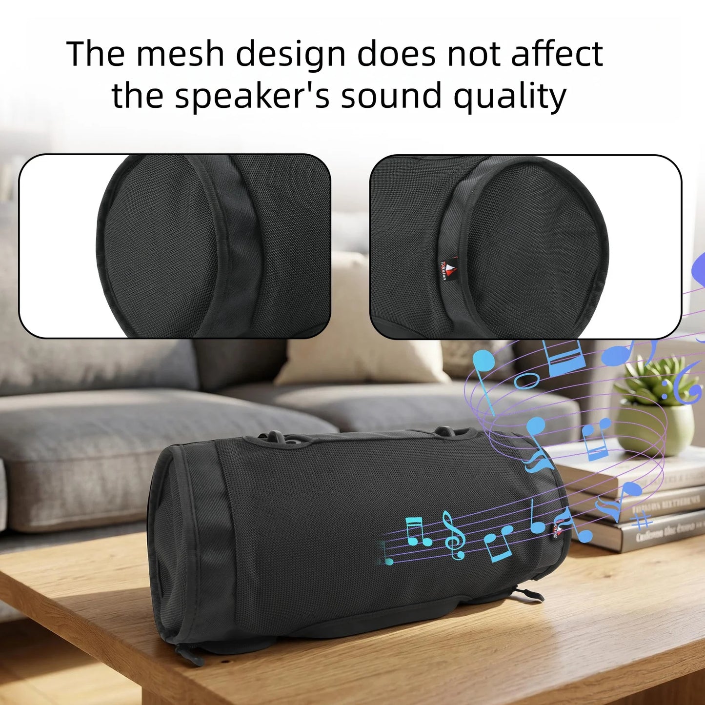 Black Dust Cover For JBL XTREME 5 Speaker Feature A Fine-Mesh Fabric That Keeps Dust Out Without Affecting Sound Quality Peaceful Pleasures Health and Wellness