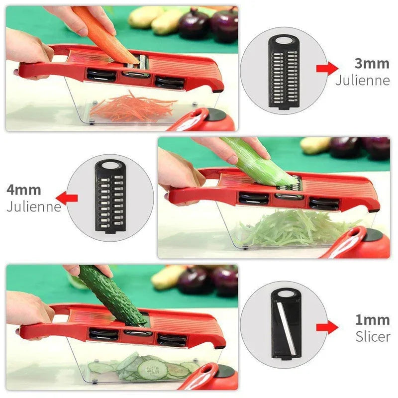 Vegetable Chopper Multifunctional Grater Cutter Kitchen Tools Peaceful Pleasures Health and Wellness