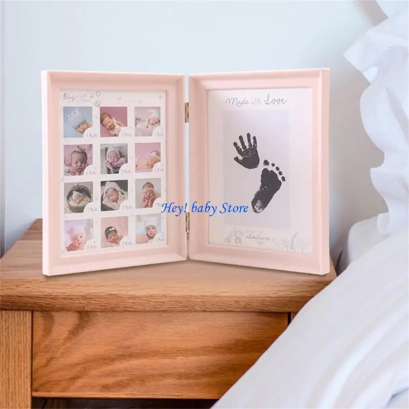 Foldable Baby Handprint Photo Frame | Nursery Keepsake Gift