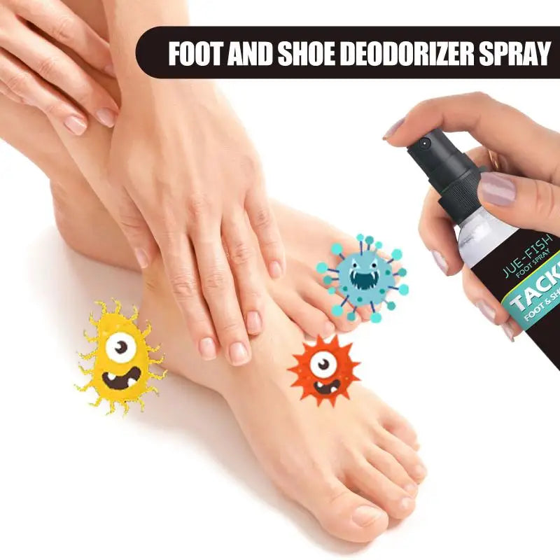 Jue-Fish Foot Care Spray Nourish Feet Clean Odor Foot Sweat Peeling Removal Daily Foot Care Spray Peaceful Pleasures Health and Wellness Default Title