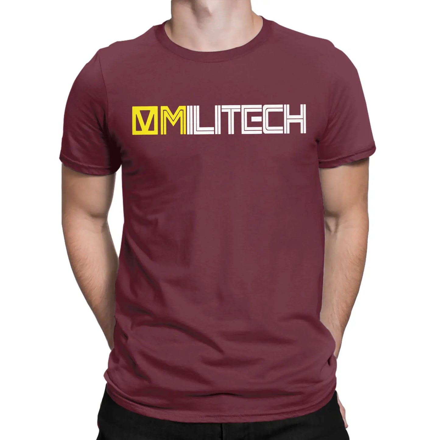 2077 T Shirt Men's Pure Cotton Vintage T-Shirt Round Collar Cyber Tech Punk Game Tees Short Sleeve Clothing 4XL 5XL Peaceful Pleasures Health and Wellness Burgundy XL
