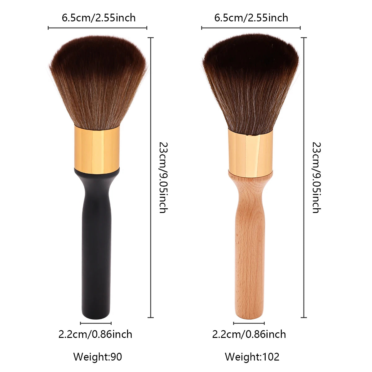 Hairdressing Soft Hair Neck Face Duster Brush, Professional Cleaning Brush for Hair Cutting, Barber Salon Styling & Makeup Tools Peaceful Pleasures Health and Wellness