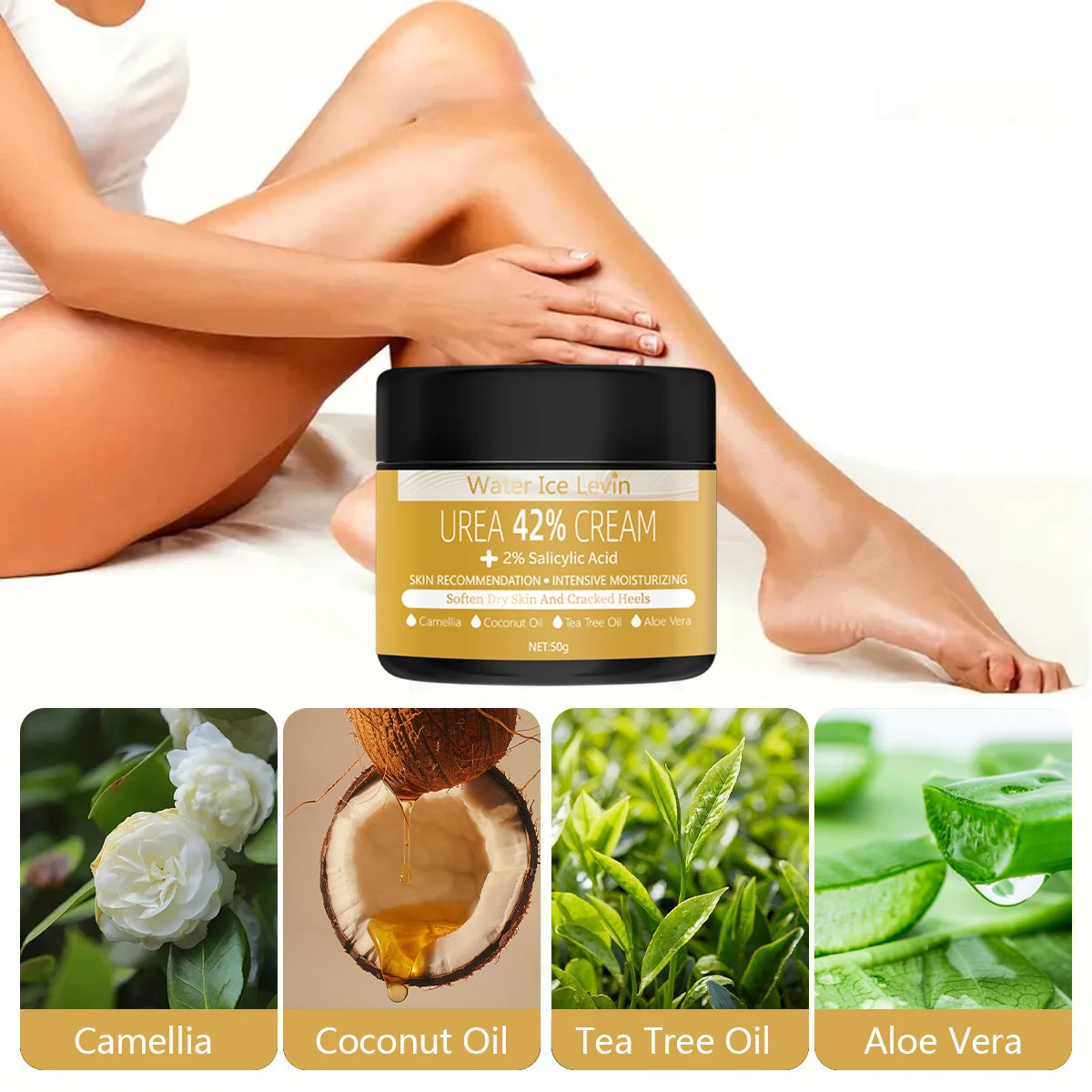 42% Urea Foot Cream – Salicylic Acid, Coconut & Tea Tree Oil