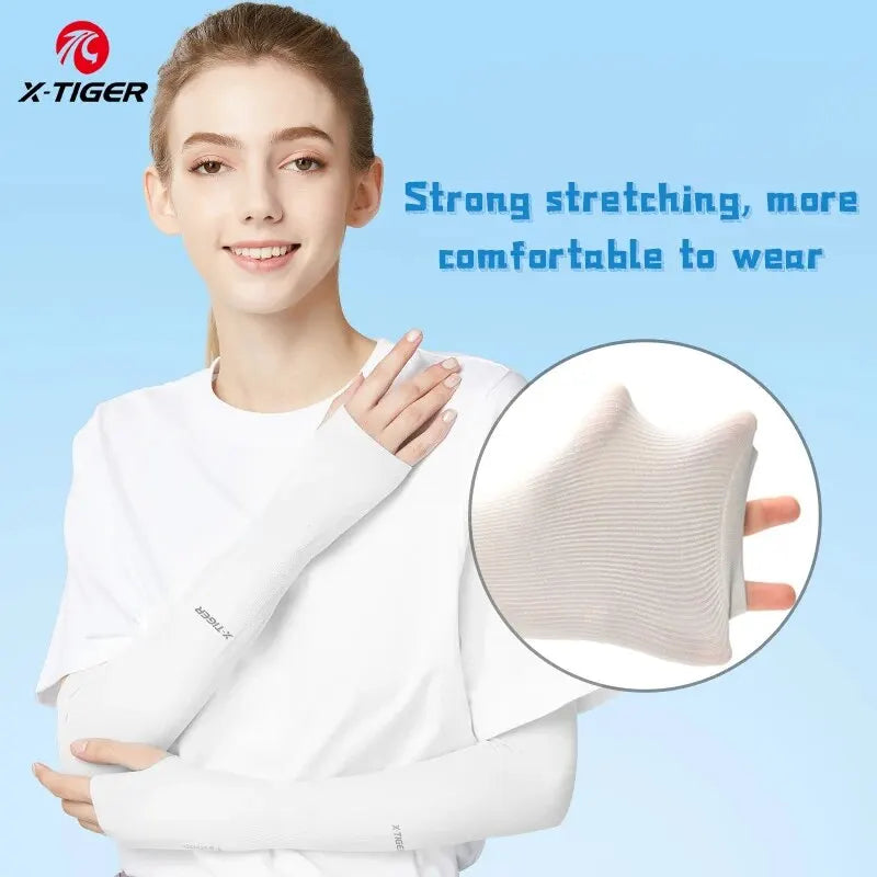 X-TIGER 4 Pairs UV Cooling Arm Sleeves – Unisex Sport Cover