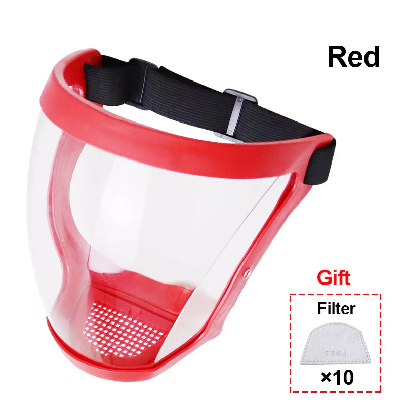 Transparent Full Face Shield – Reusable Kitchen & Work Protector