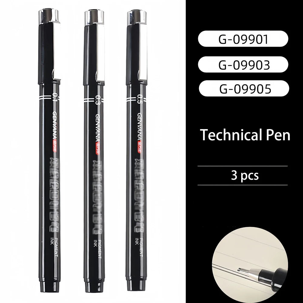 Double Line Pen Architect Exam Headed Needle Tube Drawing Tool Wall