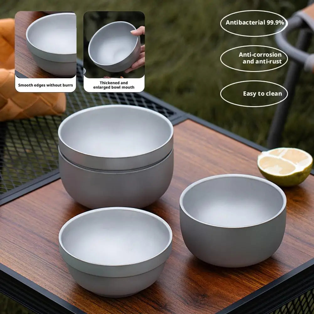 Titanium Camping Bowl – Lightweight, Durable & Heat-Resistant