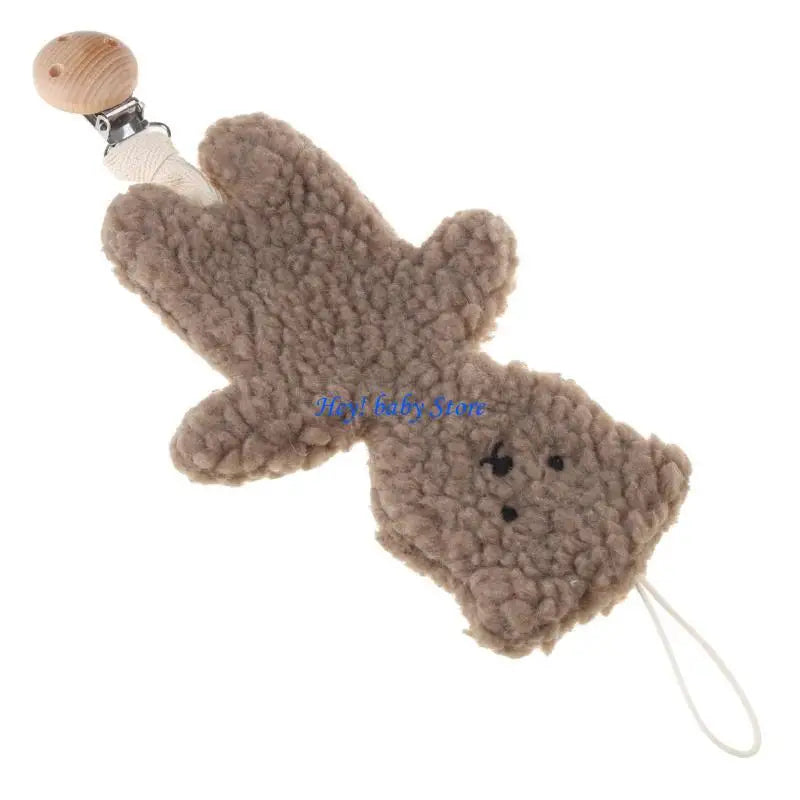 Handmade Bear Baby Pacifier Clip | Newborn Teether & Gift