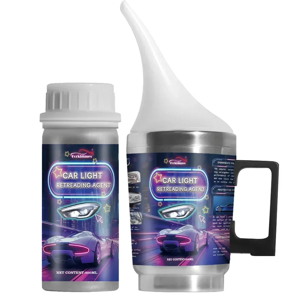 Car Headlights Renovation Polishing Kit Headlight Restoration Kit Workshop Automotive Care Tool 800ML Liquid Polymer Evaporator Peaceful Pleasures Health and Wellness