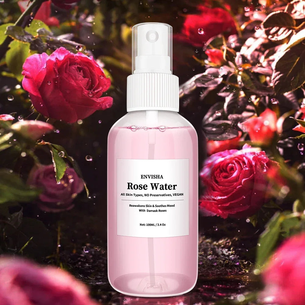 ENVISHA Rose Water Facial Toner – Hydrating & Pore-Minimizing Serum Peaceful Pleasures Health and Wellness Default Title
