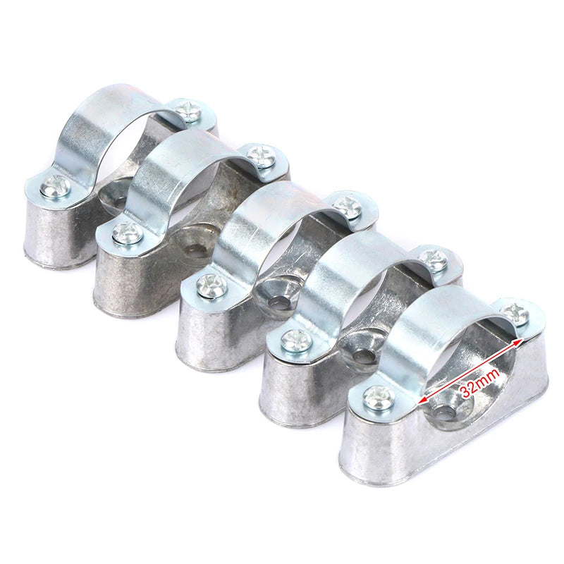 5Pcs Aluminum Alloy Pipe Clamp With Screw From The Wall Yards Away From The Wall Of The Card Card Line Pipe Clip 16 20 25 32mm Peaceful Pleasures Health and Wellness 32mm