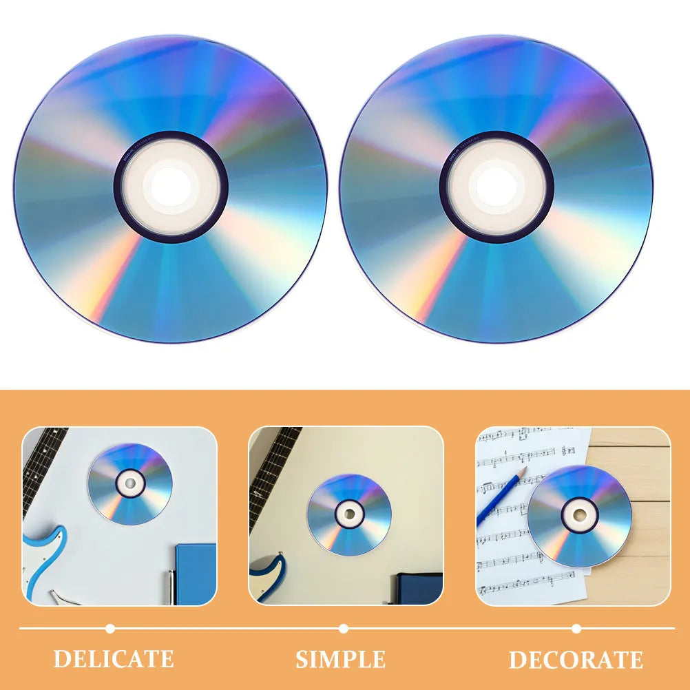 2Sets Blank Discs Recordable Media High Capacity Data Storage Audio Recording Cd Blank Cd for Music Phone Recordings Peaceful Pleasures Health and Wellness