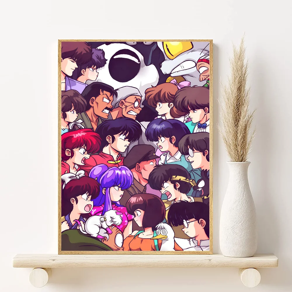 Ranma ½ Anime Poster HD Waterproof PVC Wall Art Decor Anime Wall Poster Peaceful Pleasures Health and Wellness