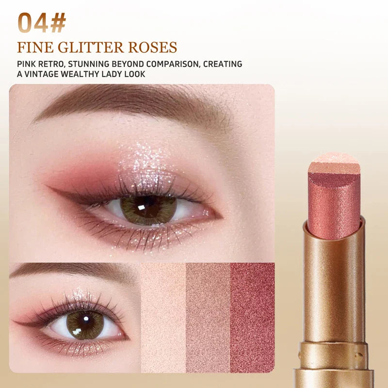 O'CHEAL 3-Color Glitter Eye Shadow Stick – Waterproof