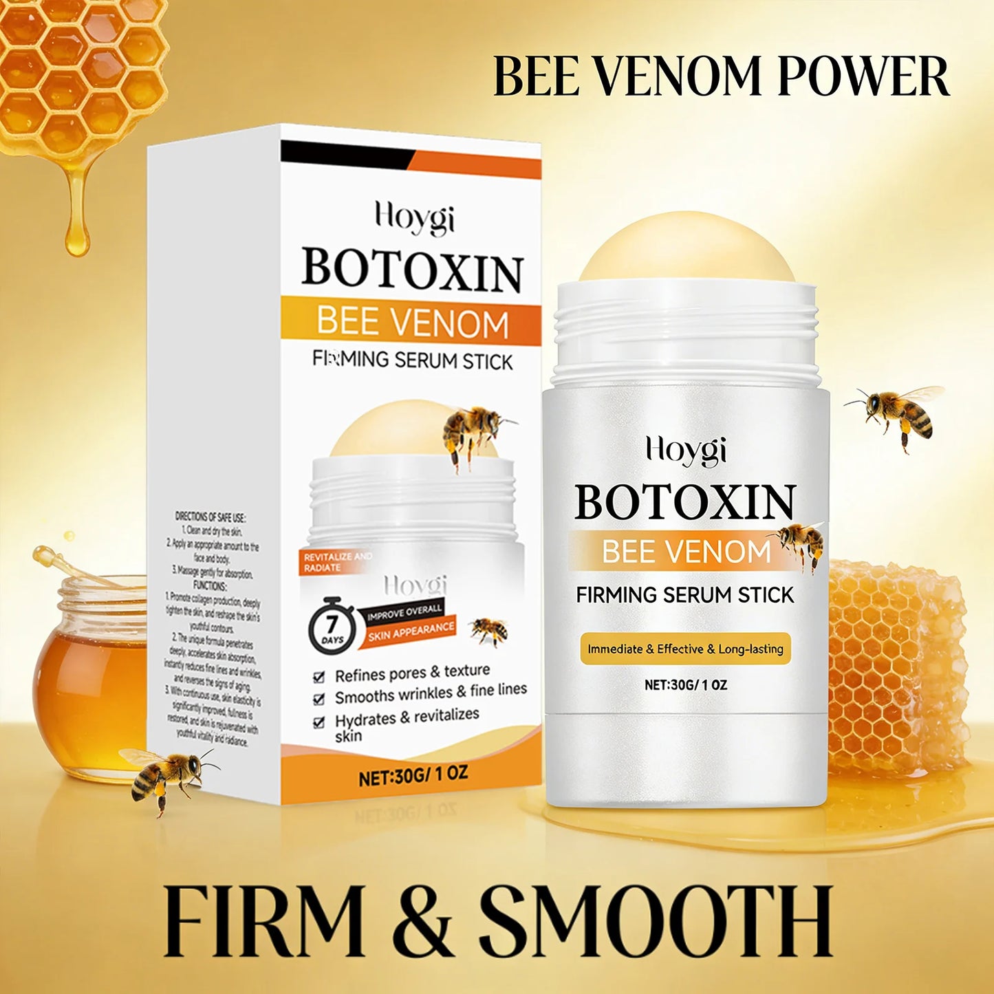 EELHOE Bee Venom Firming Serum Stick | Anti-Aging Face Balm Firming Serum Stick Peaceful Pleasures Health and Wellness