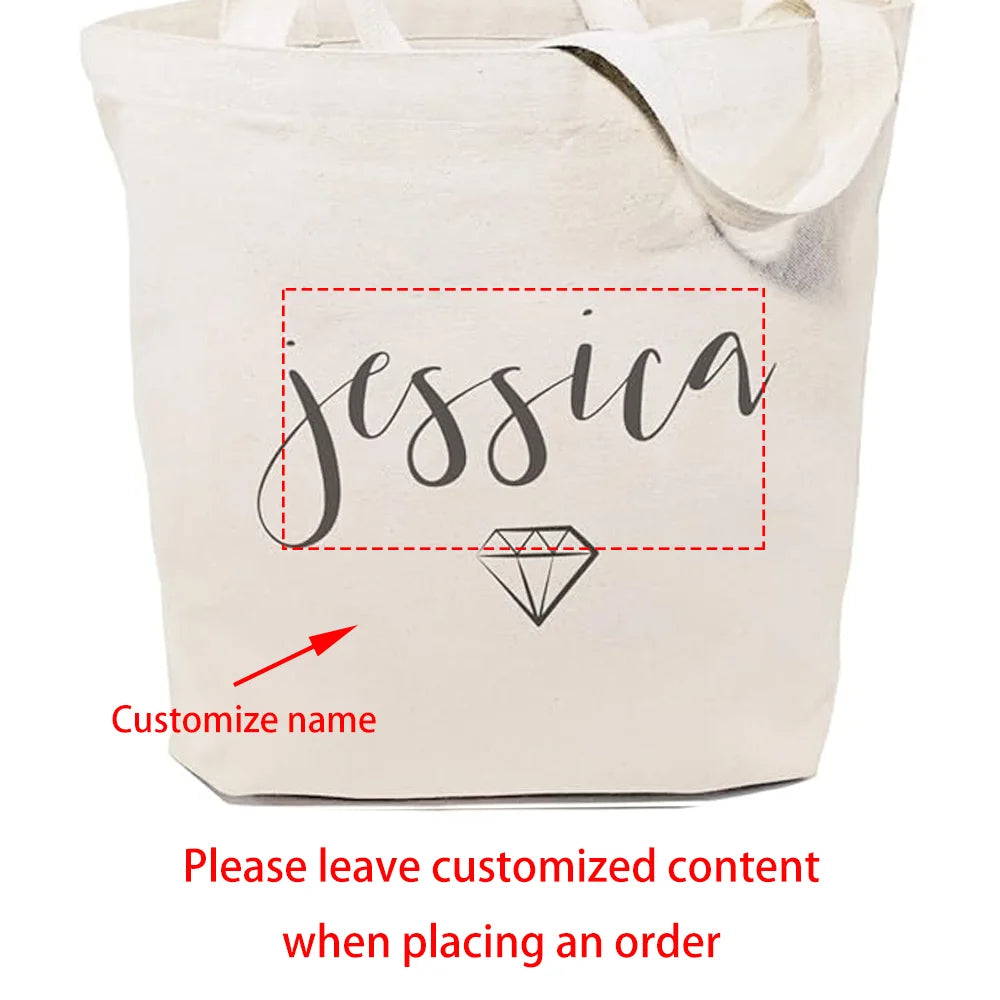 Personalized Name Tote Bag | Beach, Wedding & Bridesmaid Gift