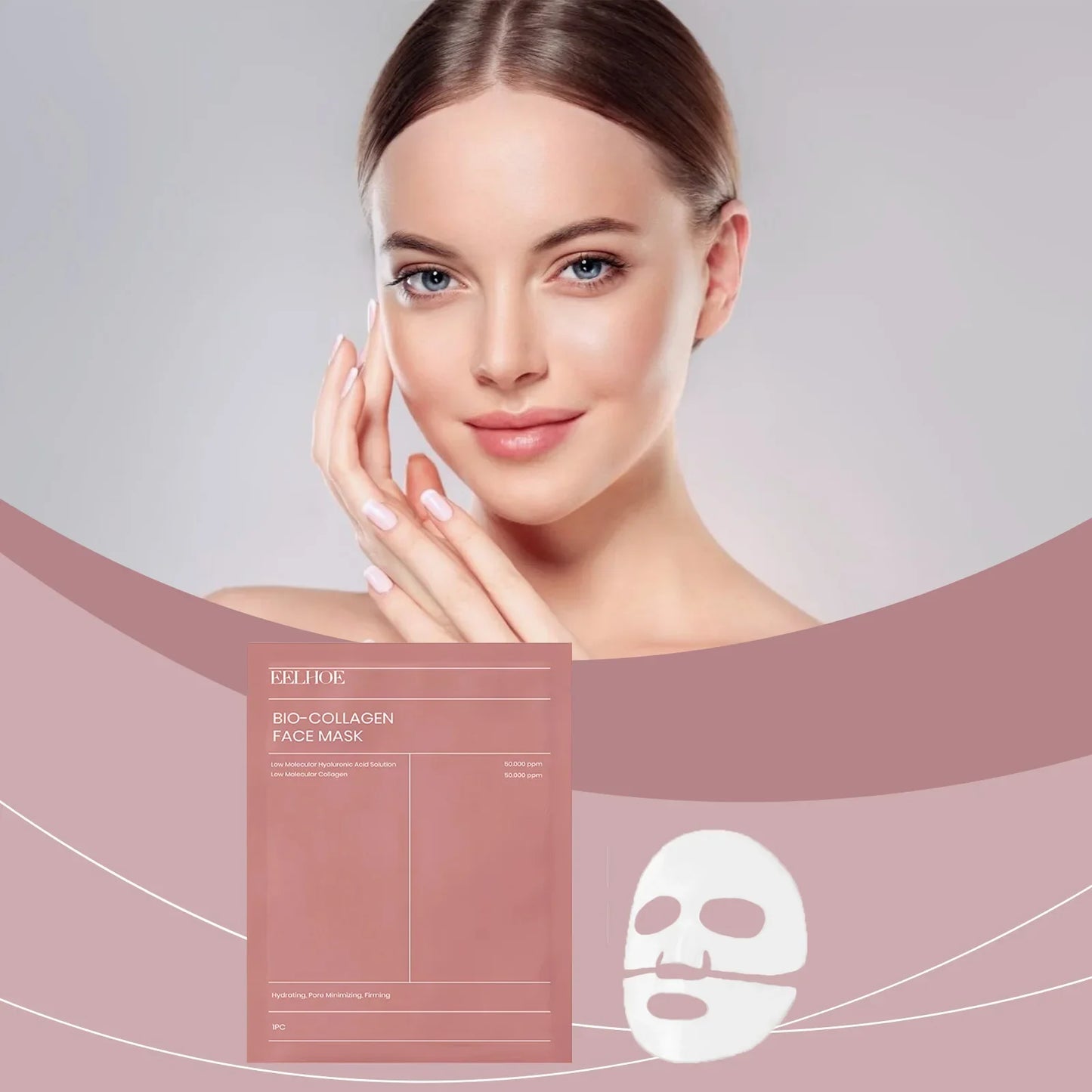 EELHOE Bio Collagen Face Mask – Hydrating & Pore Minimizing