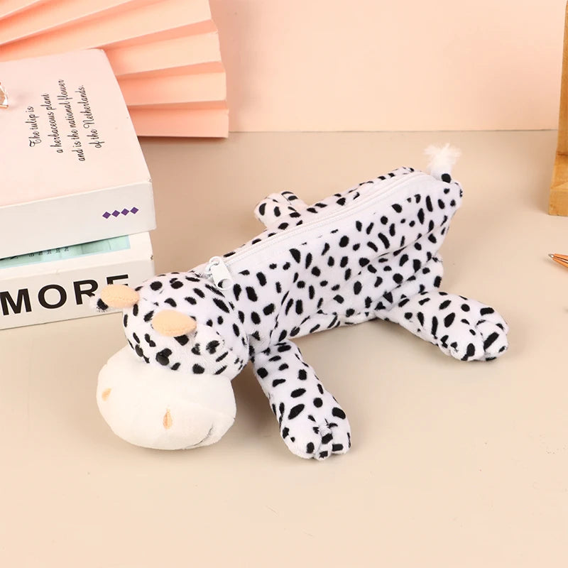 Cute Animal Plush Pencil Case – Lion Tiger Bear Pen Pouch