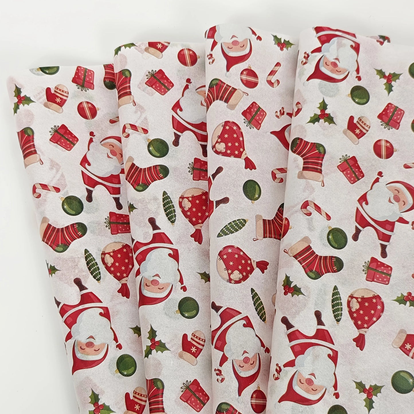 Christmas Tissue Paper 10/20 Sheets – Santa & Holiday Patterns