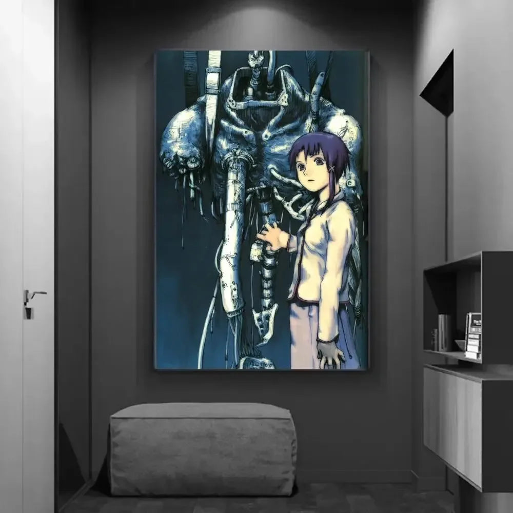 Serial Experiments Lain Anime Canvas Poster | Retro Wall Art