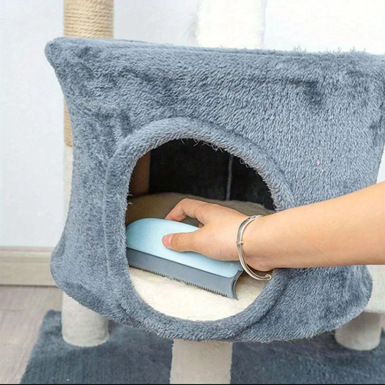 Pet-specific，Effective Pet Hair Remover Brush For Cats And Dogs - Gently Shaves Wool And Cleans Fur For A Neat And Tidy Home Peaceful Pleasures Health and Wellness