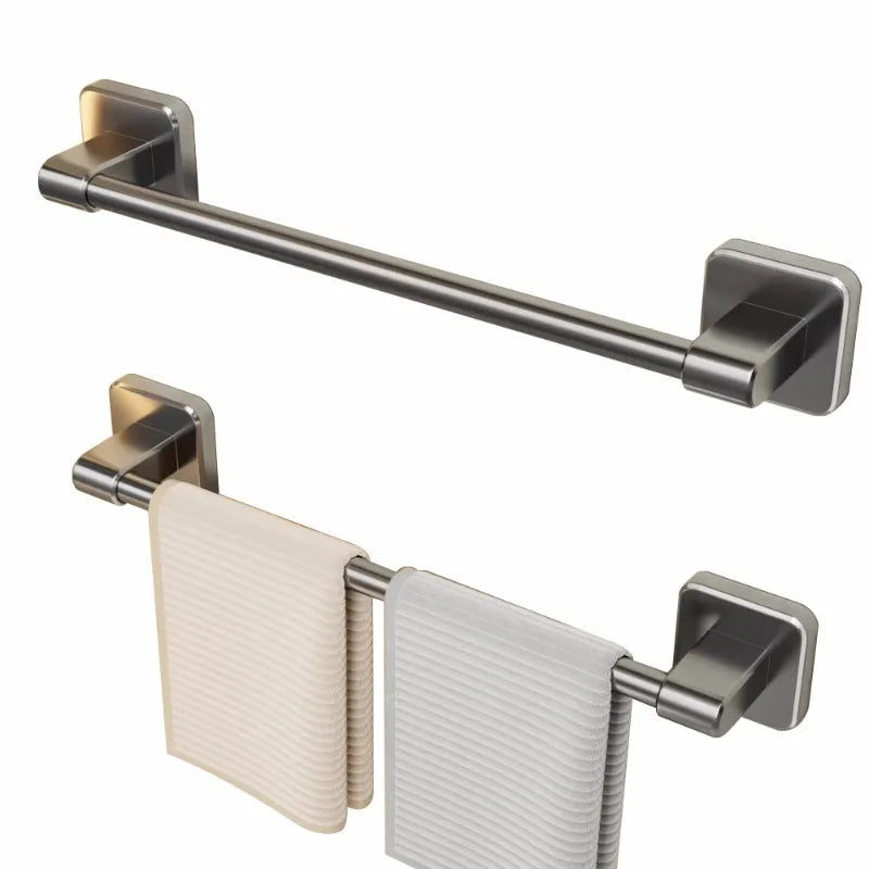 Hot Bathroom Hand Towel Rack Towel Holder Wall Mount No Drill Mount 30/40/50cm Towel Bar Plastic ABS Single Bar 2 Tier Apartment Peaceful Pleasures Health and Wellness