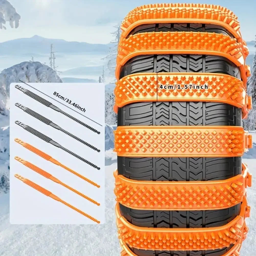 20/10pcs Snow Chain Urethane Set Wheel Ties Belts Widen Thicken Car Tire Crawler Anti-skid Wheel Tyre Ties Winter Emergency Tool Peaceful Pleasures Health and Wellness
