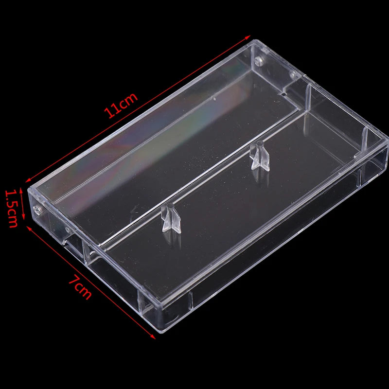 10Pcs/pack All Transparent Recording Blank Cassette Case Audio Storage Box Dustproof Box Packaging Box Home Cassette Case Peaceful Pleasures Health and Wellness
