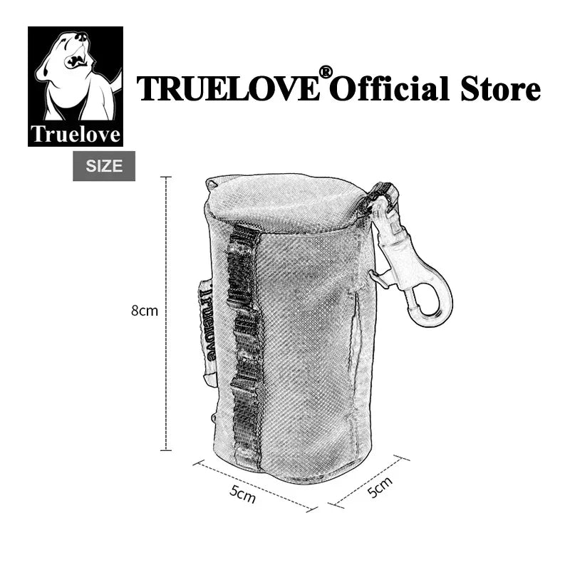 Truelove Pet Dog Adjustable Small Bag Dispenser Canine Poop Bag Holder with Carabiner Suitable for All Dog Leashes Walk TLB2012 Peaceful Pleasures Health and Wellness
