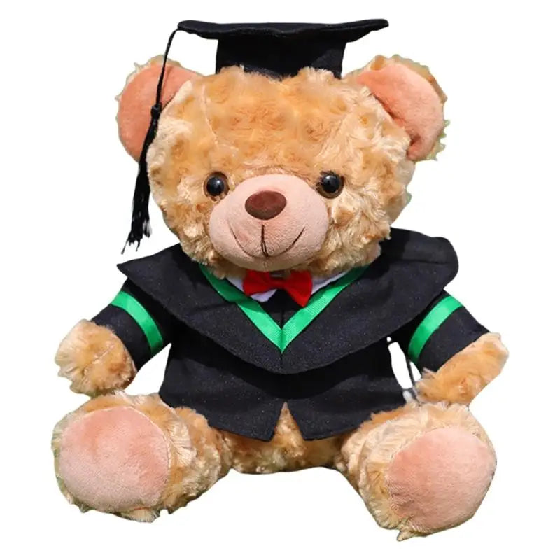 Graduation Plush Bear with Cap & Gown | 10.6" Stuffed Toy Graduation Plush Bear Peaceful Pleasures Health and Wellness