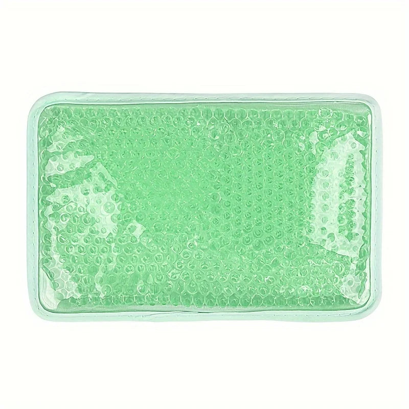 Hot Compress Gel Ball Ice Pack Pvc Double-Sided Pillow, Hot and Cold Compress Heating Pack with Strap, Handheld Ice Pack, Three Colors, Single Pack Peaceful Pleasures Health and Wellness Green