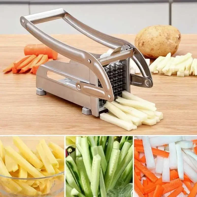 1pc stainless steel cutting machine vegetable cutting machine potato slicer french fry cutting machine, food chopper Peaceful Pleasures Health and Wellness
