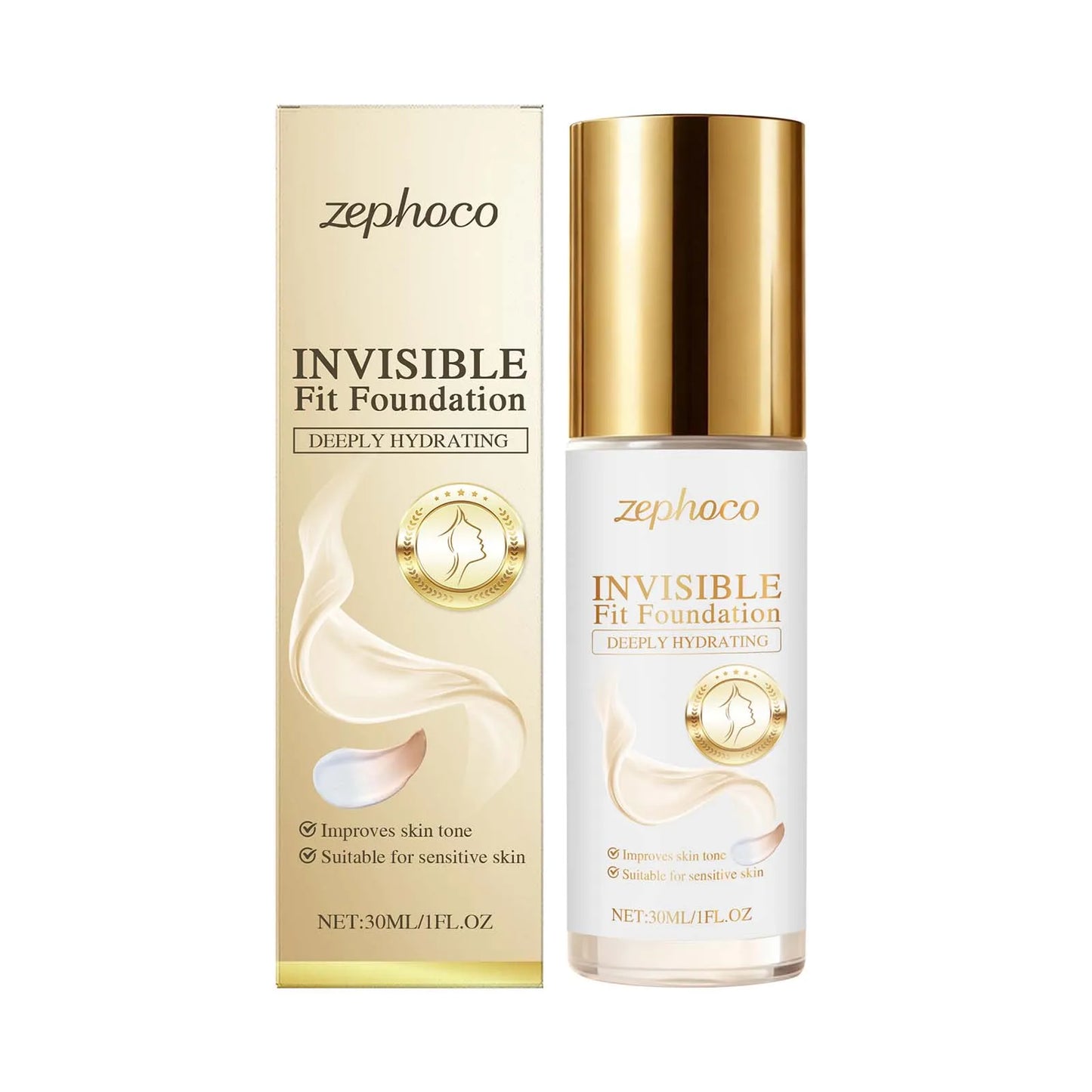 Zephoco 2-in-1 Color Changing Foundation | Full Coverage Matte
