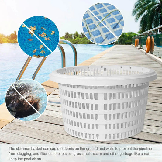Pool Skimmer Filter Basket – Leaf & Debris Strainer Pool Skimmer Basket Peaceful Pleasures Health and Wellness Default Title