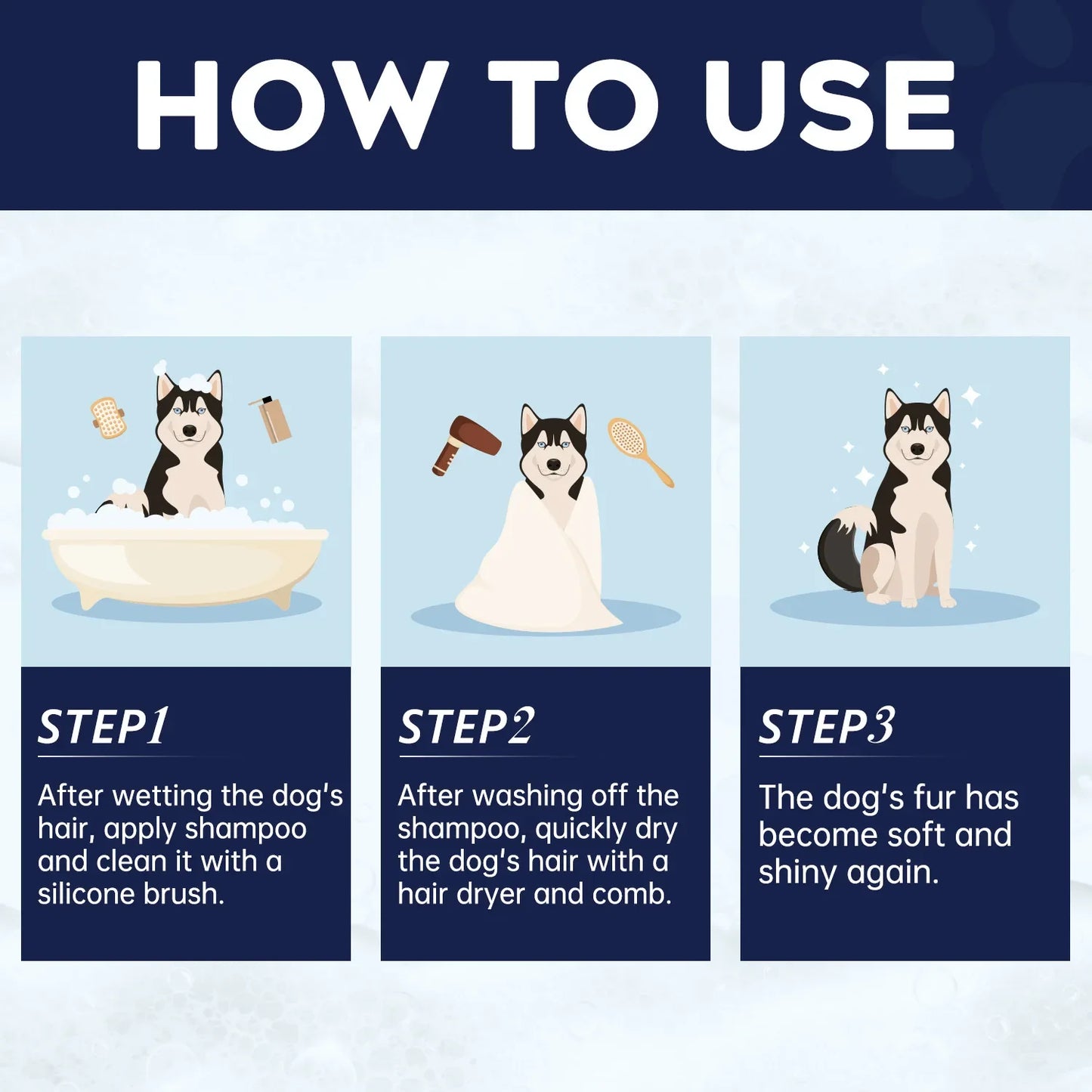 Pet Shampoo for Cats & Dogs – Coat Care & Odor Removal 200ml