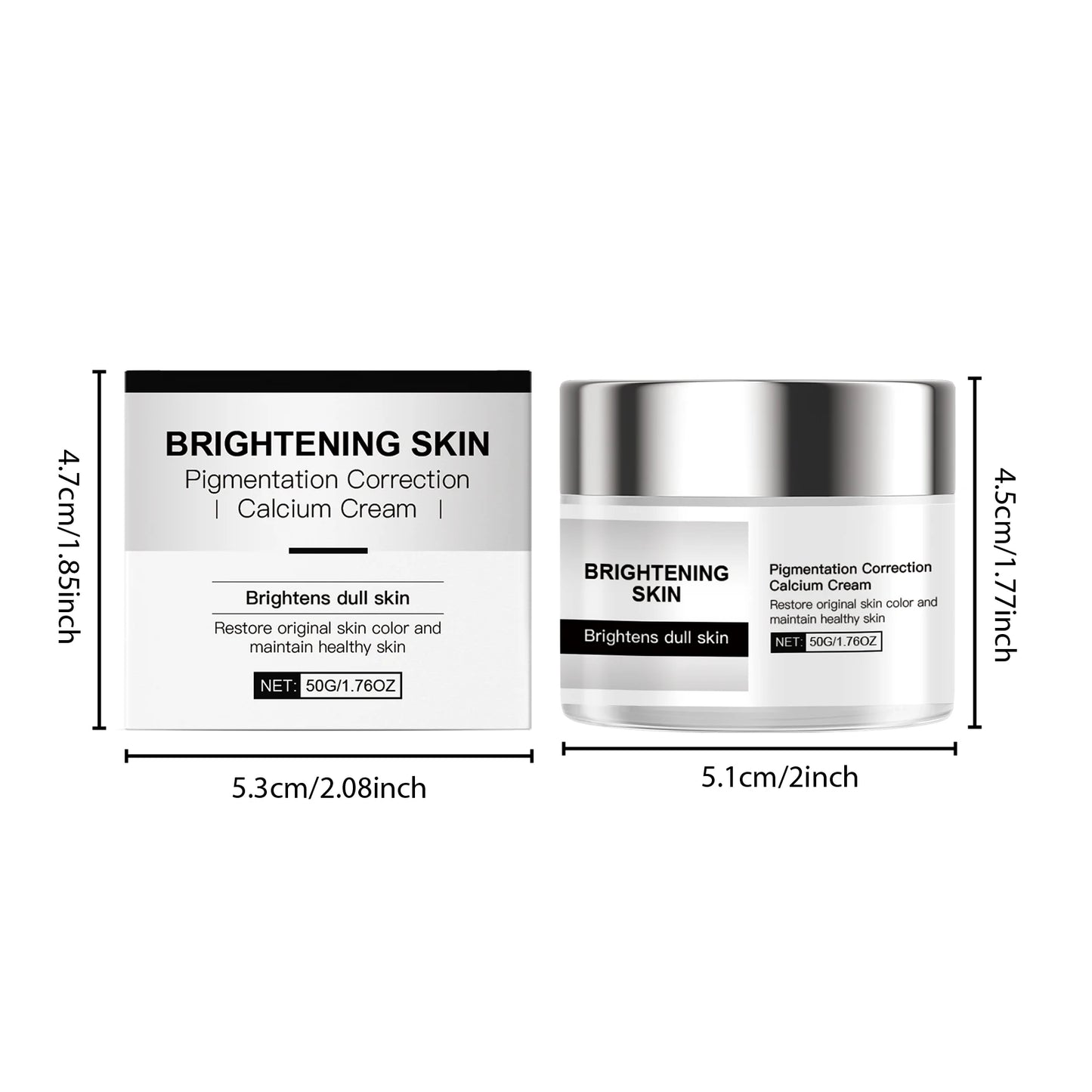 Calcium Brightening Cream – Fade Spots & Even Skin Tone | Hoygi