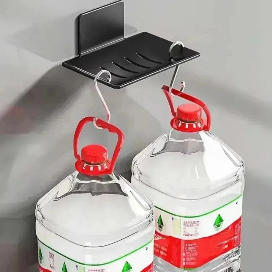 Wall-Mounted Black Stainless Steel Soap Dish Holder