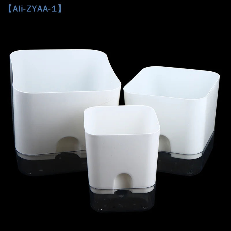 Self-Watering Double-Deck Plant Pot | Auto Wick Flowerpot