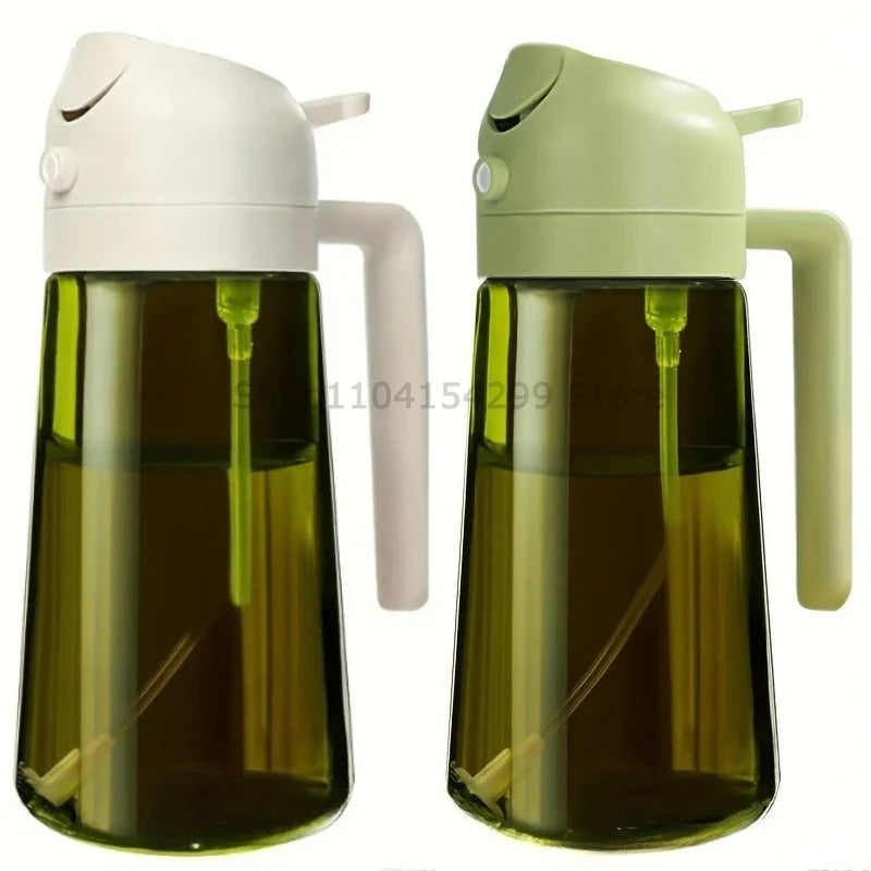 2-in-1 Oil Sprayer & Dispenser Bottle 470ml | Air Fryer & BBQ